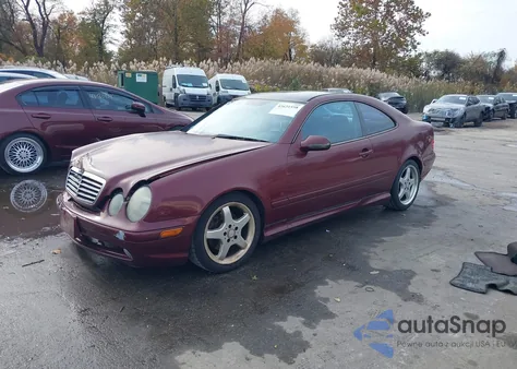 2002 Mercedes-Benz Clk 430 z USA, uszkodzony, nr VIN WDBLJ70G22T099940